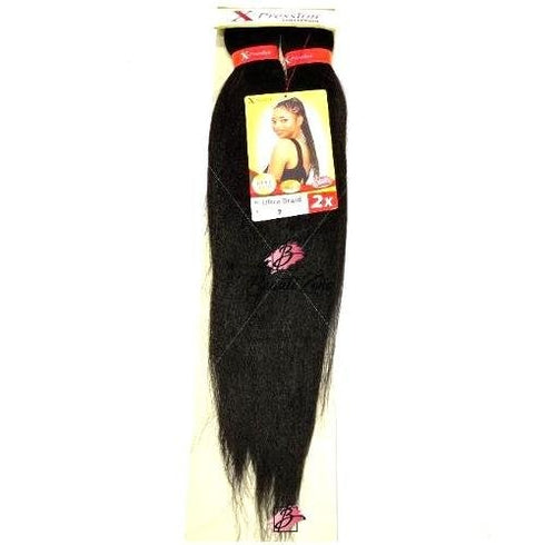XPRESSION PRE STRETCHED ULTRA BRAID 2x PACK BRAID EXTENSIONS 46" LENGTH